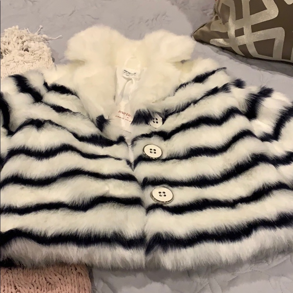 Little girl furry coat